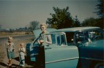Blue Car 1950s